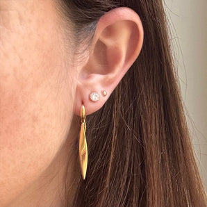 Longues boucles d'oreilles losangiques