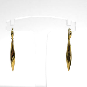 Longues boucles d'oreilles losangiques