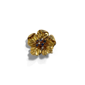 Broche fleur épanouie