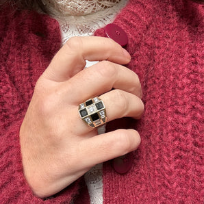 Van Cleef and Arpels grid ring