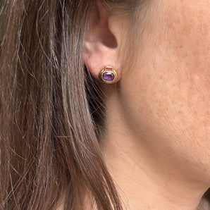 Boucles d’oreilles améthystes