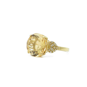 Citrine cocktail ring