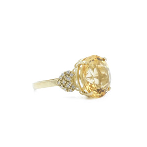 Citrine cocktail ring