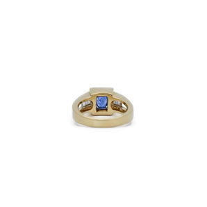 Sapphire signet ring