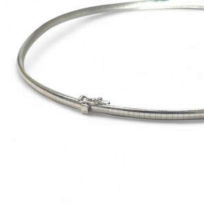 Collier diamant maille Oméga