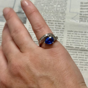 Bague saphir poire