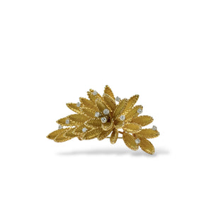 Broche feuillage