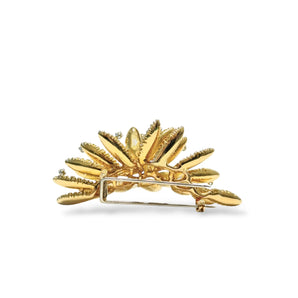 Broche feuillage