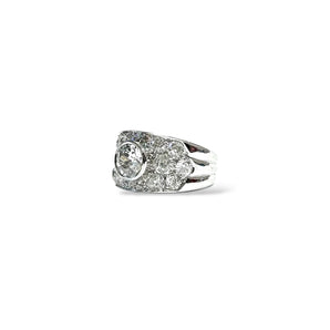 Bague bandeau diamants