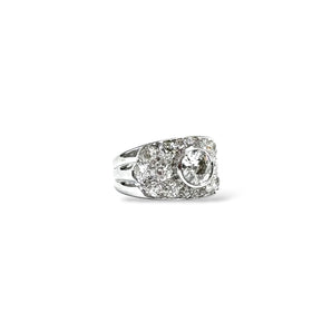 Bague bandeau diamants