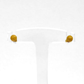 Boucles d'oreilles boules d'or