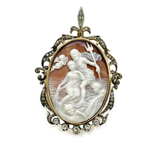 Old cameo brooch