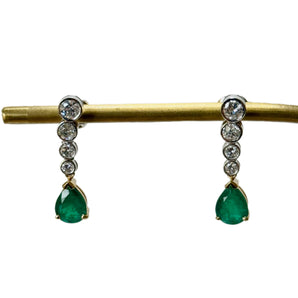 Emerald Drop Earrings