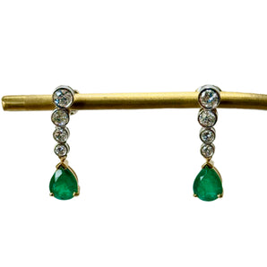 Emerald Drop Earrings