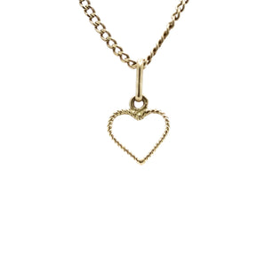 Pendentif coeur torsadé